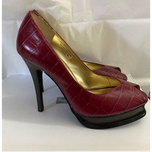 Colin Stuart Red 5" High Heels Sz 6.5